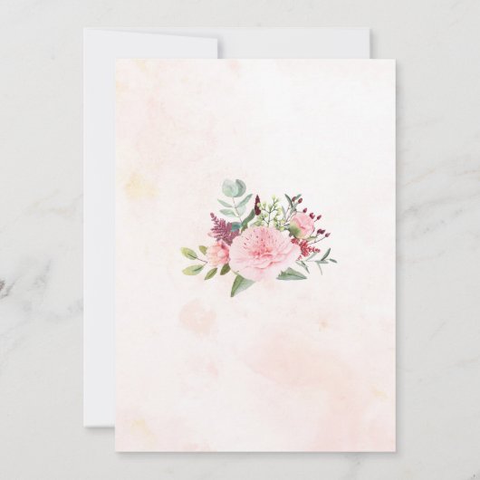 Viering van de begrafenis van de Pink Peony Eucaly Kaart (Achterkant)