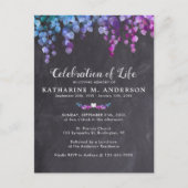 Viering van de begrafenis van de roofbouw van het uitnodiging briefkaart (Voorkant)