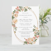 Viering van de begrafenis van het leven Foto roze  Kaart (Staand voorkant)