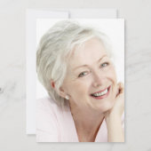 Viering van de begrafenis van het leven Foto roze  Kaart (Achterkant)