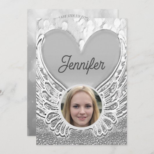 Viering van de begrafenis van het leven kaart (Voorkant / Achterkant)