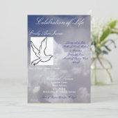 Viering van de begrafenis van het leven kaart (Staand voorkant)