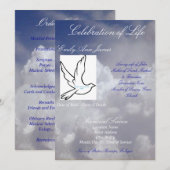 Viering van de begrafenis van het leven kaart (Voorkant / Achterkant)