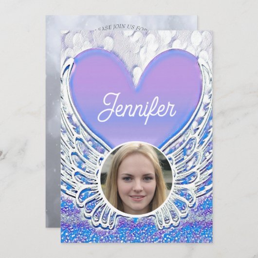 Viering van de begrafenis van het leven kaart (Voorkant / Achterkant)