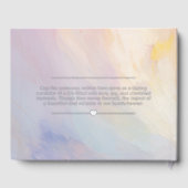 Viering van de begrafenisdienst van het leven gastenboek (Achterkant)