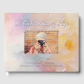 Viering van de begrafenisdienst van het leven gastenboek (Voorkant)