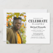 Viering van de begrafenisfoto van Life Funeral Kaart (Voorkant)