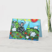 Viering van de Black Sheep Birthday Kaart (Voorkant)