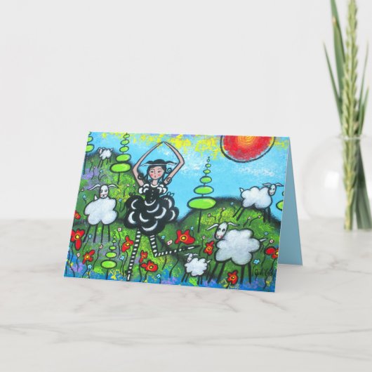 Viering van de Black Sheep Birthday Kaart (Voorkant)