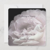Viering van de Bleke roze roze rozenbloem op het L Kaart (Voorkant)