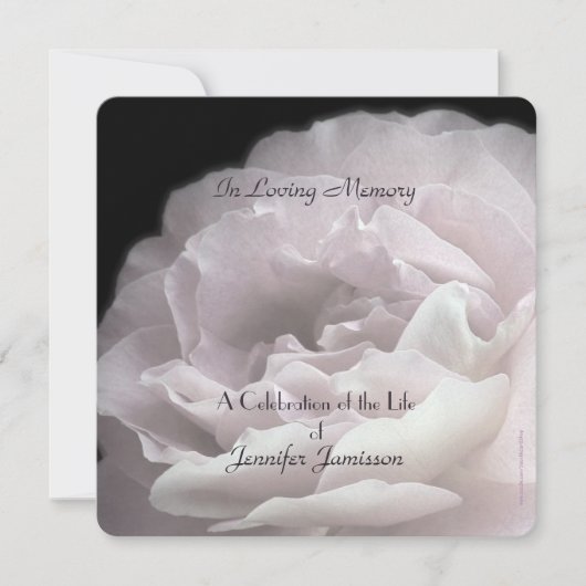 Viering van de Bleke roze roze rozenbloem op het L Kaart (Voorkant)