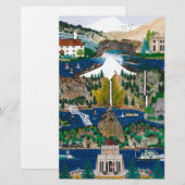 Viering van de Columbia River Gorge Briefpapier (Voorkant / Achterkant)