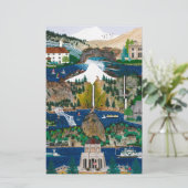 Viering van de Columbia River Gorge Briefpapier (Staand voorkant)