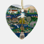 Viering van de Columbia River Gorge Keramisch Ornament (Rechts)