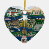 Viering van de Columbia River Gorge Keramisch Ornament (Voorkant)