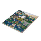 Viering van de Columbia River Gorge Tegeltje (Zijkant)