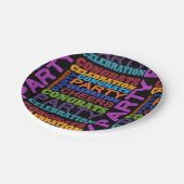 viering van de congratiepartij papieren bordje (Gekanteld)