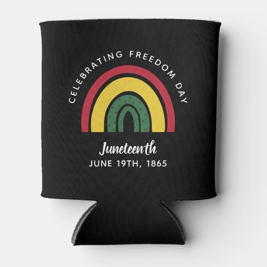 Viering van de Dag van de Vrijheid Junetetiende 18 Blikjeskoeler (Voorkant)