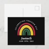 Viering van de Dag van de Vrijheid Junetetiende 18 Briefkaart (Voorkant / Achterkant)