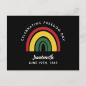 Viering van de Dag van de Vrijheid Junetetiende 18 Briefkaart (Voorkant)