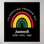 Viering van de Dag van de Vrijheid Junetetiende 18 Poster (Voorkant)