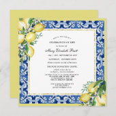 Viering van de dienst voor levensherdenking Lemon  Kaart (Voorkant / Achterkant)