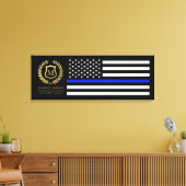 Viering van de dienstjaren gepersonaliseerde polit canvas afdruk (Insitu (Woonkamer))