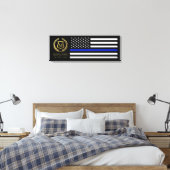 Viering van de dienstjaren gepersonaliseerde polit canvas afdruk (Insitu (Slaapkamer))