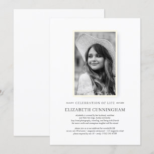 Viering van de Eenvoudige Chic Elegant Foto van Li Kaart