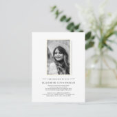 Viering van de Eenvoudige Chic Elegant Foto van Li Uitnodiging Briefkaart (Staand voorkant)