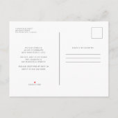 Viering van de Eenvoudige Chic Elegant Foto van Li Uitnodiging Briefkaart (Achterkant)