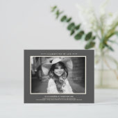 Viering van de Eenvoudige Chic Elegant Foto van Li Uitnodiging Briefkaart (Staand voorkant)