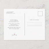 Viering van de Eenvoudige Chic Elegant Foto van Li Uitnodiging Briefkaart (Achterkant)