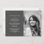 Viering van de Eenvoudige Moderne Foto van het Lev Kaart (Voorkant)