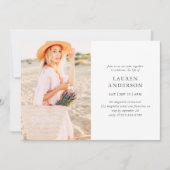 Viering van de Eenvoudige Moderne Foto van het Lev Kaart (Voorkant)