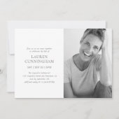 Viering van de Eenvoudige Moderne Minimale Foto va Kaart (Voorkant)