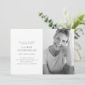 Viering van de Eenvoudige Moderne Minimale Foto va Kaart (Staand voorkant)