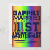 viering van de eerste trouwdag kaart (Voorkant)