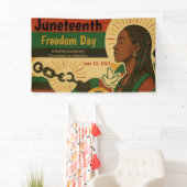 viering van de emancipatiedag van de negentiende v spandoek (Insitu)