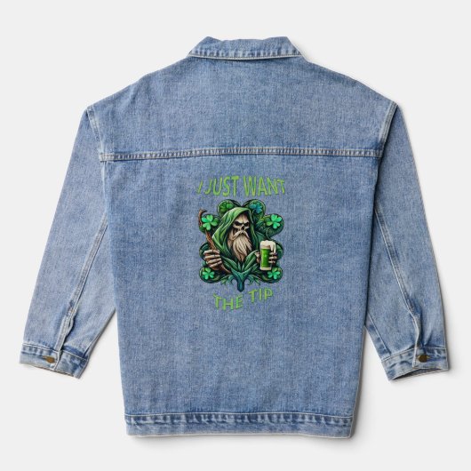 Viering van de feestelijke geest van Saint Patrick Denim Jacket (Achterkant)