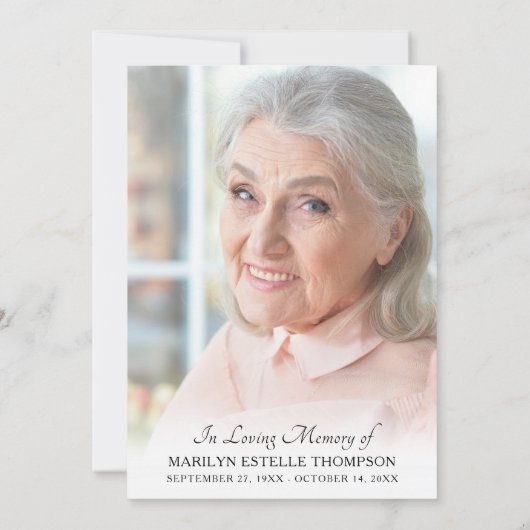 Viering van de finale fotouitnodiging van Life Pin Kaart (Achterkant)