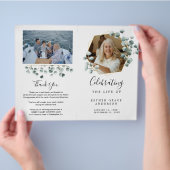 Viering van de Fort Funeral Folded Program Flyer (Hand)