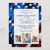 Viering van de foto van de levenspatriottische vla kaart (Voorkant / Achterkant)