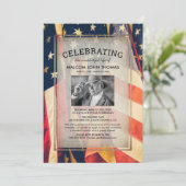 Viering van de foto van de levenspatriottische vla kaart (Staand voorkant)