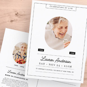 Viering van de foto van het leven - Memorial Moder Briefkaart