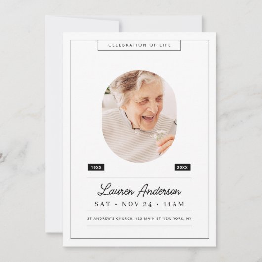 Viering van de foto van het leven - Memorial Moder Kaart (Voorkant)