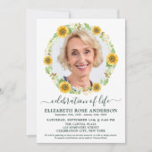 Viering van de foto van zonnebloempitten in het le kaart (Voorkant)