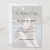 Viering van de fotouitnodiging voor het leven kaart (Voorkant)