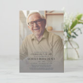 Viering van de Funeral Persoonlijke foto van Life Kaart (Staand voorkant)