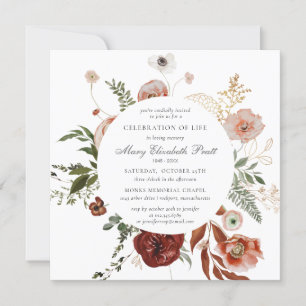 Viering van de funeral Pink Terracotta Foto van Li Kaart